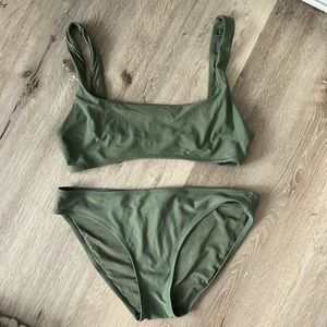 Aerie green bikini size medium
